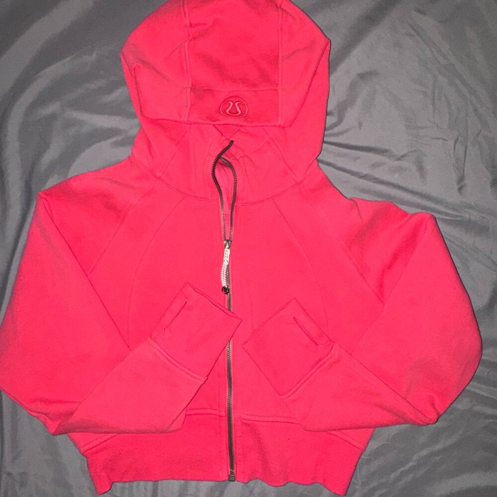 Lululemon Pale Raspberry Scuba Zip-Up Hoodie
